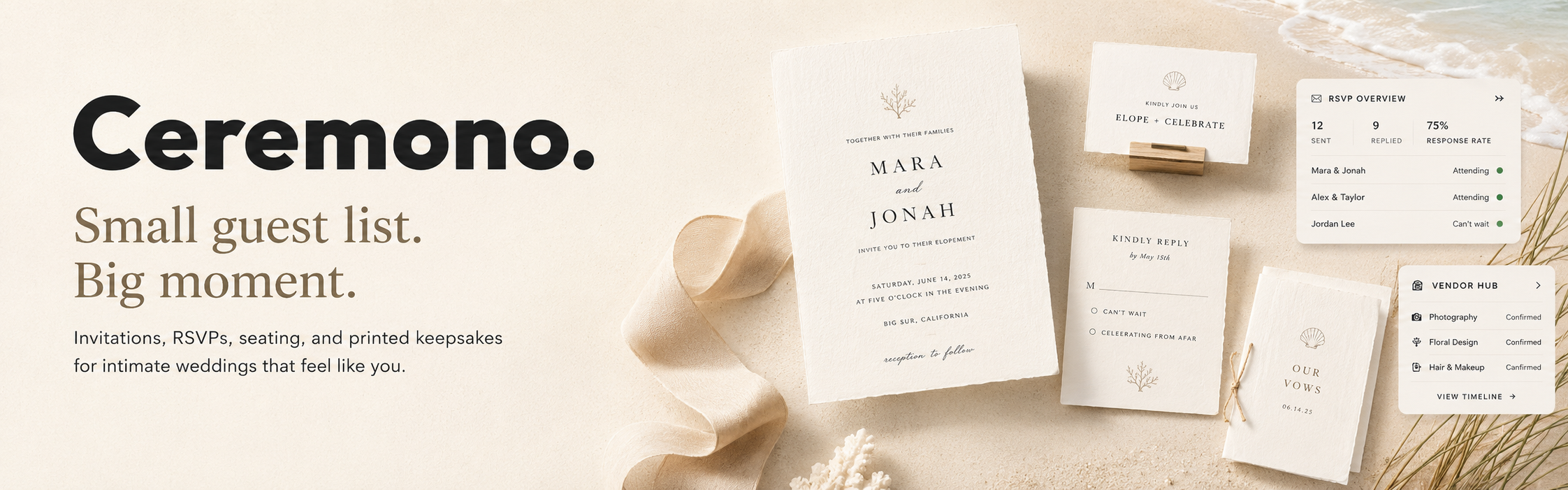 Intimate weddings